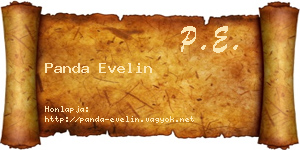 Panda Evelin névjegykártya